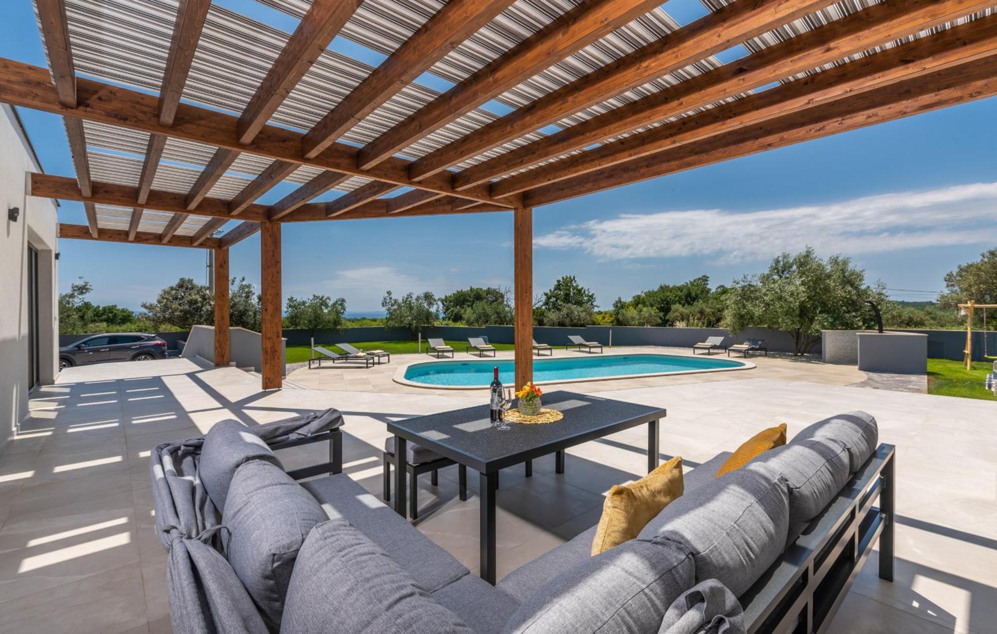 Villa Posidonia Near Pula With Sea View And Surrounded By Olive Trees Krnica Exterior foto
