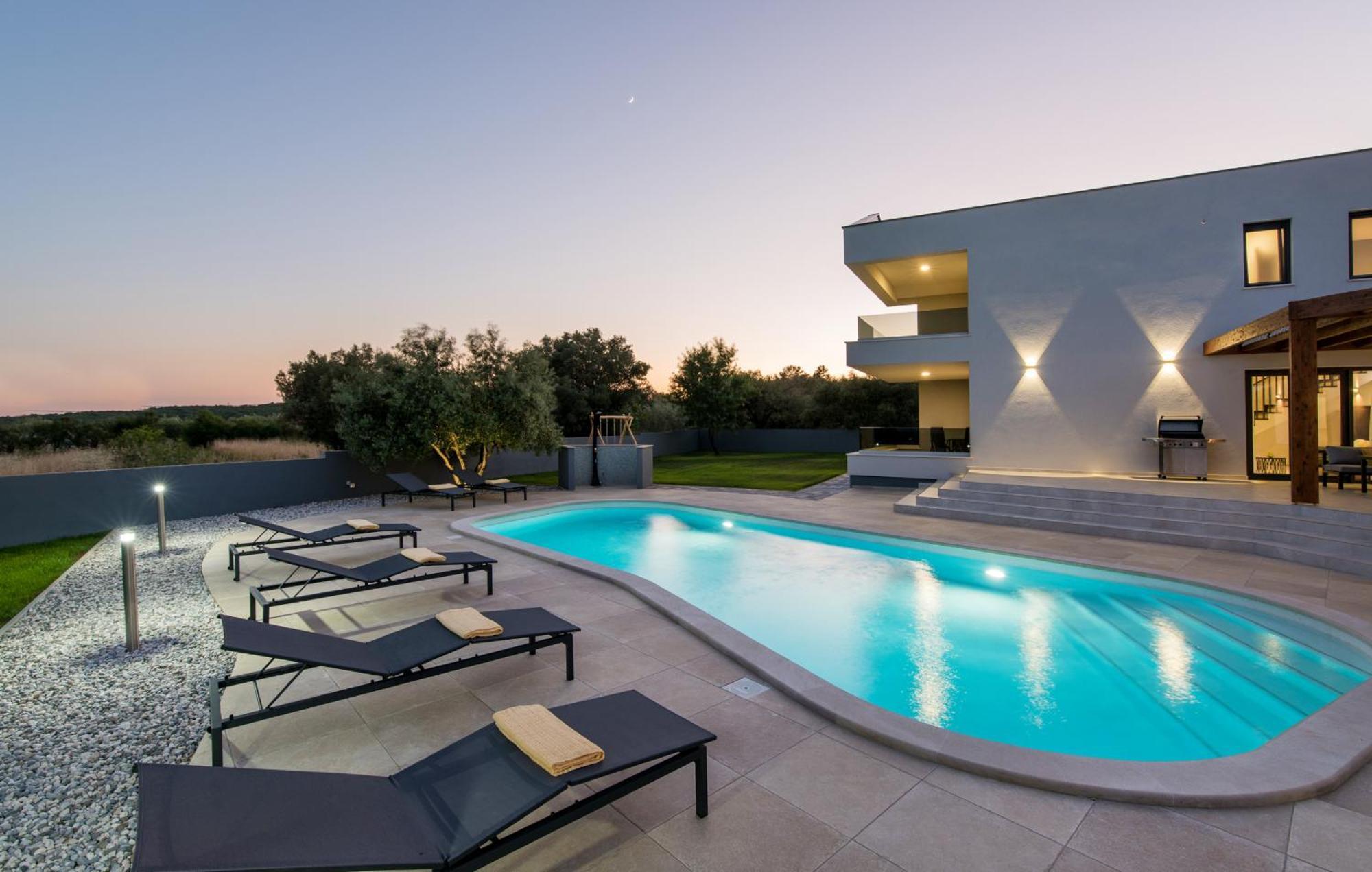 Villa Posidonia Near Pula With Sea View And Surrounded By Olive Trees Krnica Exterior foto