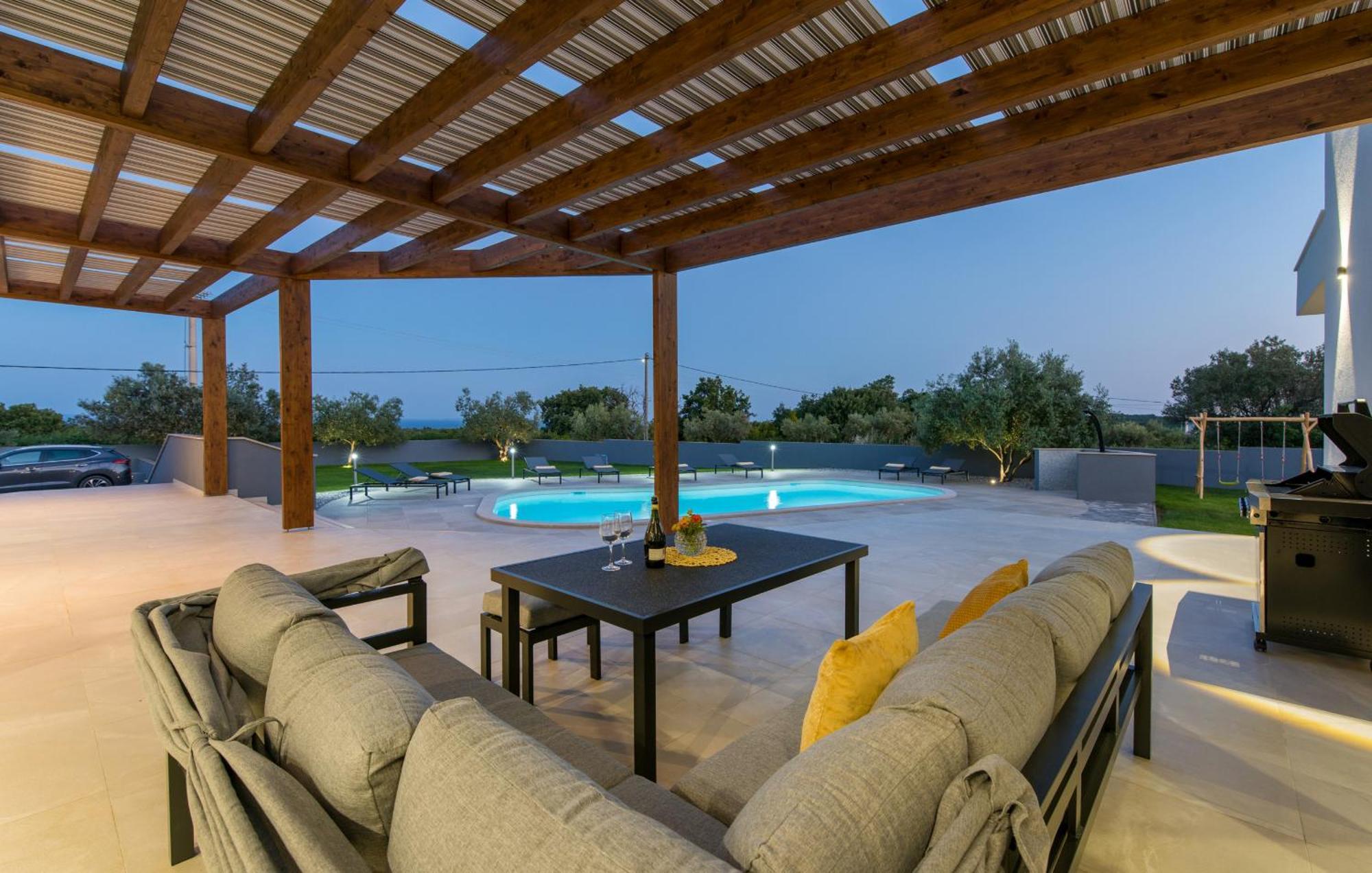 Villa Posidonia Near Pula With Sea View And Surrounded By Olive Trees Krnica Exterior foto